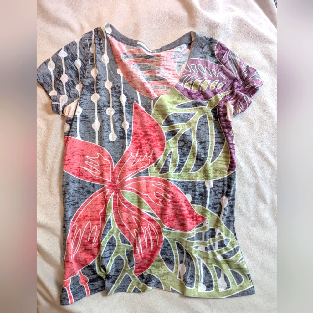Women's Tropical Tee Sz XL